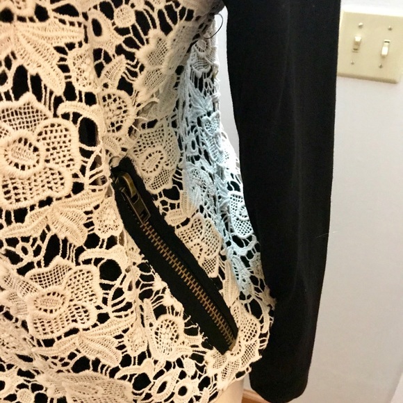 NWT Chaser lace overly bomber/baseball jacket - Picture 4 of 7